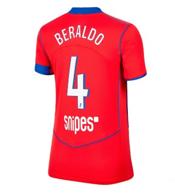 Paris Saint-Germain Lucas Beraldo #4 Replika Tredjetrøje Dame 2025-26 Kortærmet